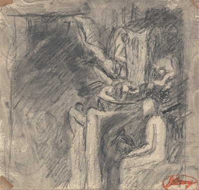 Demonios para la tentación de Cristo de George Romney